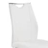 Set Of 2 Evelyn Dining Chair White/Steel Finish - Armen Living