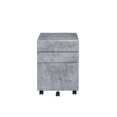 Jurgen File Cabinet Faux Concrete - Acme Furniture 4 Jurgen File Cabinet Faux Concrete - Acme Furniture - Image 2