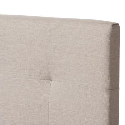 Twin Brookfield Modern And Contemporary Fabric Upholstered Bed Beige - Baxton Studio 5 Twin Brookfield Modern And Contemporary Fabric Upholstered Bed Beige - Baxton Studio - Image 3