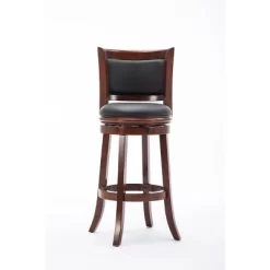 Boraam Industries Augusta Swivel 29" Barstool - Light Cherry