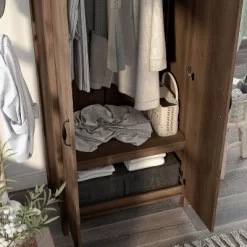 Andreasson Wardrobe Closet Distressed Walnut - HOMES: Inside + Out -Baxton Studio Store GUEST 85416f54 3e7c 43b4 982d cb5077a3f410