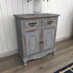 Vintage Wood Cabinet Gray - Olivia & May 25 Vintage Wood Cabinet Gray - Olivia & May -Baxton Studio Store GUEST 86cb9f51 6691 42f3 b279 327d9943287f