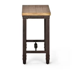 Jersey Chairside End Table Antique Oak - Steve Silver