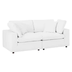 Commix Down Filled Overstuffed Vegan Leather Loveseat - Modway -Baxton Studio Store GUEST 88af47c6 1765 4064 8296 4efd8327331c