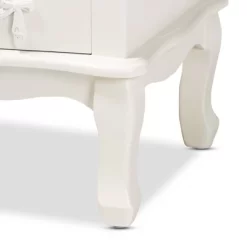 Callen Wood 4 Drawer Nightstand White - Baxton Studio -Baxton Studio Store GUEST 88c62b4d c864 48ef 80ca 80b2492f940f
