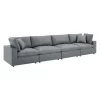 Commix Down Filled Overstuffed Vegan Leather 4 Seater Sofa - Modway -Baxton Studio Store GUEST 8ace3293 a7e1 4f6d 9d21 3becd7db8fc0