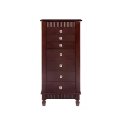 Tierra Contemporary Jewelry Armoire Merlot Brown - Powell Company -Baxton Studio Store GUEST 8b5057ec b161 4189 8f6f a32bf7a39627