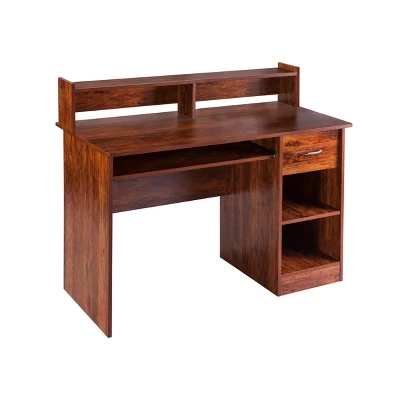 Essential Wood Computer Desk With Hutch - Onespace 3 Essential Wood Computer Desk With Hutch - Onespace
