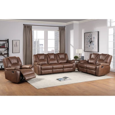 Katrine Manual Reclining Loveseat Brown - Steve Silver Co. 10 Katrine Manual Reclining Loveseat Brown - Steve Silver Co. - Image 8