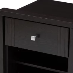 Danette Modern And Contemporary Finished 1 Drawer Nightstand Dark Brown - Baxton Studio -Baxton Studio Store GUEST 8c936bea 157e 4526 b4d1 2113d79ff45d