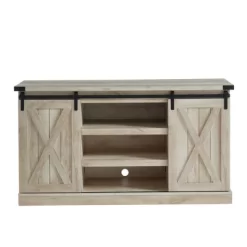 Edyo Living Rustic Farmhouse Wood TV Stand Media Console Table With Sliding Barn Doors And Adjustable Shelves For TVs Up To 65 Inches 13 Edyo Living Rustic Farmhouse Wood TV Stand Media Console Table With Sliding Barn Doors And Adjustable Shelves For TVs Up To 65 Inches -Baxton Studio Store GUEST 8c9eb07b 5752 499e a75c 5416b0de07d8