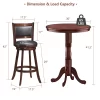 Costway 5pcs Pub Table Set 30'' Round Bar Height Table & 4pcs Swivel Bar Stools -Baxton Studio Store GUEST 8d1798a2 08ca 4345 ab9f c0e5663b0e0f