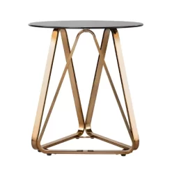 Tainbin Round End Table Champagne - Aiden Lane 12 Tainbin Round End Table Champagne - Aiden Lane -Baxton Studio Store GUEST 8d18023d 460f 4e63 9389 e99730249664