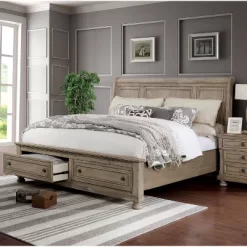 2pc Queen Earl Bedroom Set With Nightstand Gray - HOMES: Inside + Out 13 2pc Queen Earl Bedroom Set With Nightstand Gray - HOMES: Inside + Out -Baxton Studio Store GUEST 8e383537 527e 41f2 b164 3961cfbaf09a