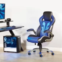 Ice Knight Gaming Chair Blue - OSP Home Furnishings -Baxton Studio Store GUEST 8e5fac54 cd19 4426 aad3 f775211d189c