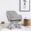 Costway Rocking Chair Fabric Rocker Upholstered Single Sofa Chair Accent Armchair Grey 2 Costway Rocking Chair Fabric Rocker Upholstered Single Sofa Chair Accent Armchair Grey -Baxton Studio Store GUEST 8ed70b07 d2f9 429e a361 bcdebe5f0357