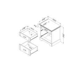 Lilak 2 Drawer Nightstand - South Shore 21 Lilak 2 Drawer Nightstand - South Shore -Baxton Studio Store GUEST 8ed804d5 5b62 4cfb bc68 b5e0670cd024