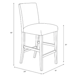 Barstool Milano Elephant - Threshold™ -Baxton Studio Store GUEST 8f5dcfa9 48a1 4812 90a8 5d449d302f70