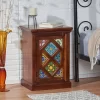 Pocatello Handcrafted Boho Mango Wood Nightstand Walnut - Christopher Knight Home -Baxton Studio Store GUEST 8ff73bee c55f 4248 884f ac5dfdd62a95