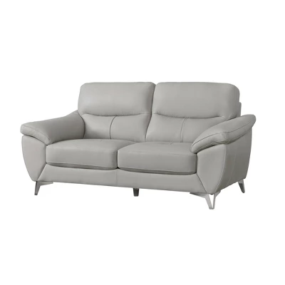 Valier Top Grain Leather Loveseat - Abbyson Living 6 Valier Top Grain Leather Loveseat - Abbyson Living - Image 4