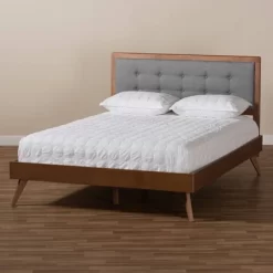 Ines Walnut Finished Wood Platform Bed - Baxton Studio 12 Ines Walnut Finished Wood Platform Bed - Baxton Studio -Baxton Studio Store GUEST 9063c6d6 311a 43d3 bf2f 6421a4e2f9ae