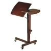 Adjustable Laptop Cart Walnut Finish - Winsome