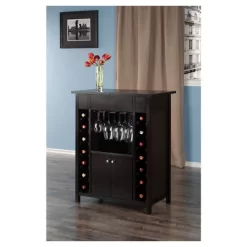 Yukon Wine Cabinet Wood/Espresso - Winsome -Baxton Studio Store GUEST 91cbb232 6327 4623 ab2d 36d5fcb53127