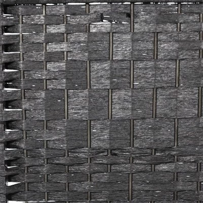 Legacy Decor 3, 4, 5, 6, Or 8 Panels Diamond Weave Bamboo Fiber Privacy Partition Screen, Black, Brown, Red/Honey, Or Beige Color 5 Legacy Decor 3, 4, 5, 6, Or 8 Panels Diamond Weave Bamboo Fiber Privacy Partition Screen, Black, Brown, Red/Honey, Or Beige Color - Image 3