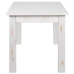 Emma And Oliver 46" X 30" Rectangular Antique Rustic Solid Pine Farm Dining Table -Baxton Studio Store GUEST 922f5b48 78ed 4217 95d0 3a65ca09dad3