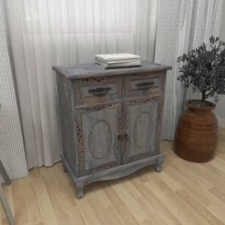 Vintage Wood Cabinet Gray - Olivia & May 26 Vintage Wood Cabinet Gray - Olivia & May -Baxton Studio Store GUEST 9371b7c5 4537 412c bc7b d0cbbaf15dec