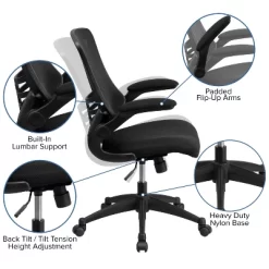 Swivel Task Chair Black - Flash Furniture -Baxton Studio Store GUEST 9431e73f 3f3b 45ad ba3d d05167b0929b