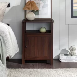 Georgia Single Door Storage Nightstand - Saracina Home -Baxton Studio Store GUEST 94a76c8d b073 419f 9ead fe23e05656da
