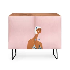 Maritza Lisa Cheetah Earrings Credenza - Deny Designs -Baxton Studio Store GUEST 9536fedb 4396 48d5 897a 9667702d0f1a