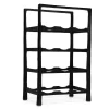 BIRDROCK HOME 12 Bottle Rack - Free Standing Stand - Kitchen Countertop - Black Forged Metal - Vertical Shelf Storage Cabinet - Holder -Baxton Studio Store GUEST 9575a2a8 cc5b 4bb2 86df 226556e214f0