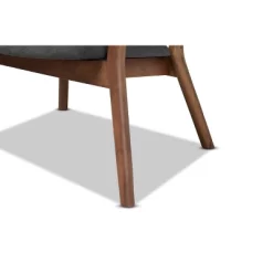 2pc Baron Fabric Upholstered And Wood Living Room Accent Chair Set - Baxton Studio -Baxton Studio Store GUEST 9650c046 2066 4e0e a0bf c760a90349b8