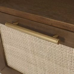 Boyes Contemporary End Table With Hutch Walnut/Natural/Antique Gold - Christopher Knight Home -Baxton Studio Store GUEST 96f3225a 59de 477d bf0e 7baa804ae467