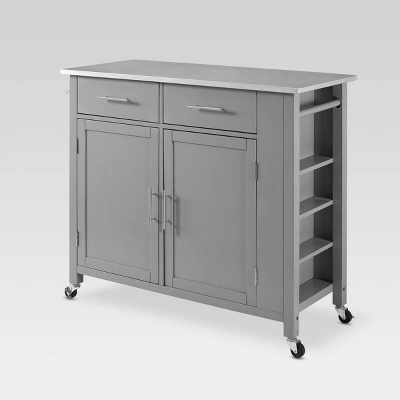Full Savannah Stainless Steel Top Kitchen Island Cart - Crosley 20 Full Savannah Stainless Steel Top Kitchen Island Cart - Crosley - Image 18