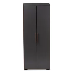 7 Shelf Wardrobe Rikke Two-Tone Wood Storage Cabinet Brown - Baxton Studio -Baxton Studio Store GUEST 9a48b12c f71a 4790 aa1b ae79f7dee93b