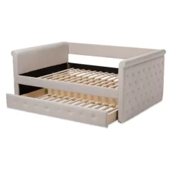 Alena Daybed With Trundle - Baxton Studio -Baxton Studio Store GUEST 9ad0f1d5 2435 41f3 8602 3a0e9a47daa3