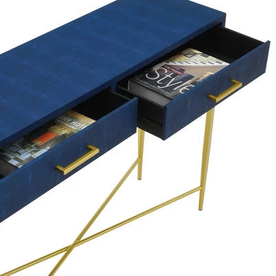Ashley Console Table Blue/Gold - Breighton Home 6 Ashley Console Table Blue/Gold - Breighton Home - Image 4