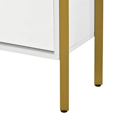 39" Modern Freestanding Shoe Cabinet With 2 Flap Drawers And 1 Slide Drawer - ModernLuxe 12 39" Modern Freestanding Shoe Cabinet With 2 Flap Drawers And 1 Slide Drawer - ModernLuxe - Image 10