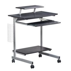 Compact Computer Cart With Storage - Techni Mobili -Baxton Studio Store GUEST 9bde881d 9829 446c 9566 9b110f489ca2