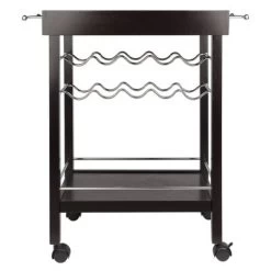 Johnnie Bar Cart Dark Espresso - Winsome -Baxton Studio Store GUEST 9beb5ec7 0e92 45d2 963f c6171e421634