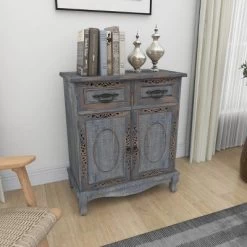 Vintage Wood Cabinet Gray - Olivia & May 27 Vintage Wood Cabinet Gray - Olivia & May -Baxton Studio Store GUEST 9c5108b0 fd75 4b6b b9b6 2b6da4558f29
