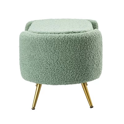 Alina Storage Bench With Metal Legs For Bedroom | ARTFUL LIVING DESIGN 5 Alina Storage Bench With Metal Legs For Bedroom | ARTFUL LIVING DESIGN - Image 3