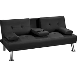 Yaheetech Convertible Futon Sofa Bed Tufted Fabric Futon With Cupholders And Pillows 21 Yaheetech Convertible Futon Sofa Bed Tufted Fabric Futon With Cupholders And Pillows -Baxton Studio Store GUEST 9d996290 2a2e 4f37 b385 85a0e3c7b1a8