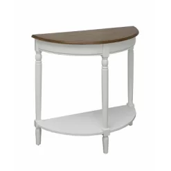 French Country Half Round Entryway Table With Shelf - Breighton Home 18 French Country Half Round Entryway Table With Shelf - Breighton Home -Baxton Studio Store GUEST 9e45b93e ebc0 4586 9fff 5ddc1203750d