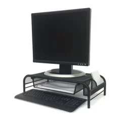 Mind Reader 3 Tier Metal Mesh Monitor Stand With Drawer Organizer Black 11 Mind Reader 3 Tier Metal Mesh Monitor Stand With Drawer Organizer Black -Baxton Studio Store GUEST 9eb67282 3099 4ed4 b0d2 4528b886491a