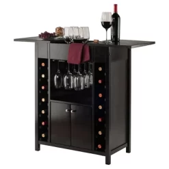 Yukon Wine Cabinet Wood/Espresso - Winsome -Baxton Studio Store GUEST 9ebb3ca7 e0ae 4e66 a172 36a8d75c3671