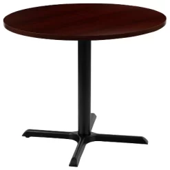 Emma And Oliver 36" Round Multi-Purpose Conference Table - Meeting Table For Office -Baxton Studio Store GUEST 9fa2ada1 5bad 4903 a2b4 49a3a976725f